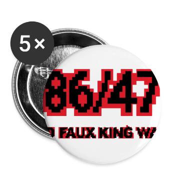 8647 Pixel Rebellion - Buttons large 2.2'' (5-pack) - white
