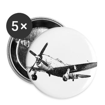 P-47 Thunderbolt - Buttons large 2.2'' (5-pack) - white