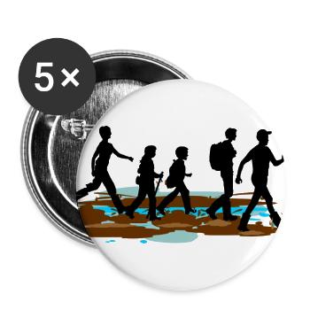 Mud Walkers Group – Mud Walk Adventure - Buttons large 2.2'' (5-pack) - white