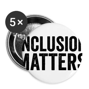 Inclusion Matters Special Education Kindness - Buttons large 2.2'' (5-pack) - white