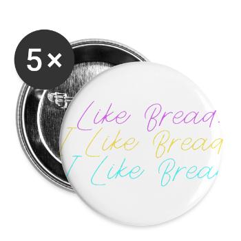 Bread Baker Loaf Baking Bakery - Buttons large 2.2'' (5-pack) - white