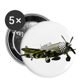 P-47 Thunderbolt - Buttons large 2.2'' (5-pack) - white