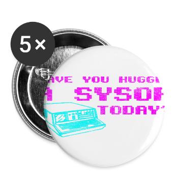 Have You Hugged A Stop Today? - Buttons large 2.2'' (5-pack) - white