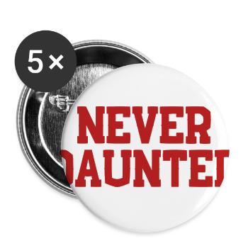 Indiana Football Never Daunted Bold Stencil - Buttons large 2.2'' (5-pack) - white