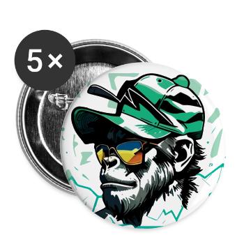 GorillArt - Buttons large 2.2'' (5-pack) - white