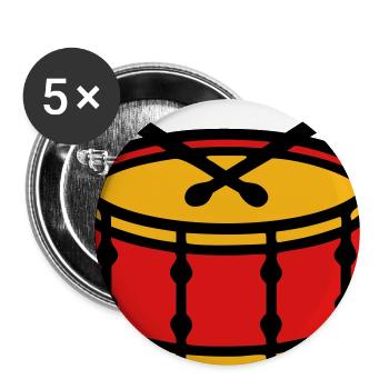 Stadium Drum Ultras Graphic - Buttons large 2.2'' (5-pack) - white