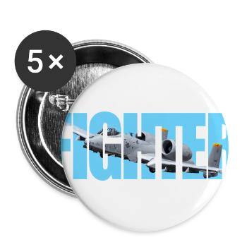 Fighter A-10 Thunderbolt II - Buttons large 2.2'' (5-pack) - white