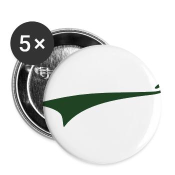 Text Decoration - Buttons large 2.2'' (5-pack) - white