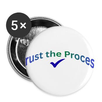 Trust the process unique design  - Buttons large 2.2'' (5-pack) - white