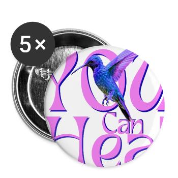 You Can Heal - Buttons large 2.2'' (5-pack) - white