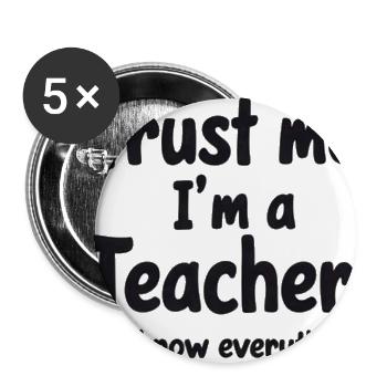 Teacher Mode On School Graphic Funny Teaching - Buttons large 2.2'' (5-pack) - white