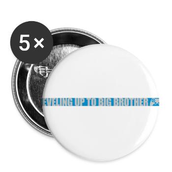 Leveling up big brother - Buttons large 2.2'' (5-pack) - white