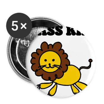 Class king  - Buttons large 2.2'' (5-pack) - white