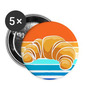 French Bread Croissant Baker - Buttons large 2.2'' (5-pack) - white