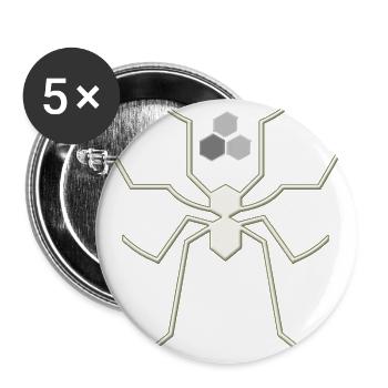 HexaDrone Insect Line Art - Buttons large 2.2'' (5-pack) - white