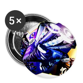 Neon Cybergun Mirage - Buttons large 2.2'' (5-pack) - white