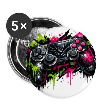Graffiti Controller Splash - Buttons large 2.2'' (5-pack) - white