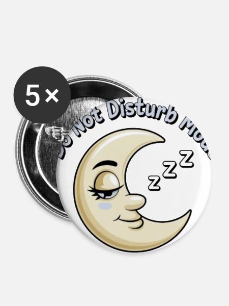 Do Not Disturb Mode - Buttons large 2.2'' (5-pack) - white