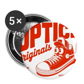 Optics Originals Sneaker - Buttons large 2.2'' (5-pack) - white