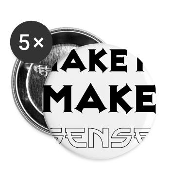 Make it make sense - Buttons large 2.2'' (5-pack) - white