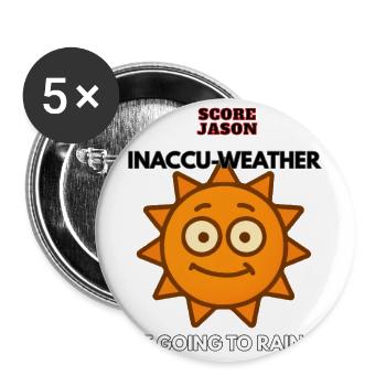 Inaccu-weather - Buttons large 2.2'' (5-pack) - white