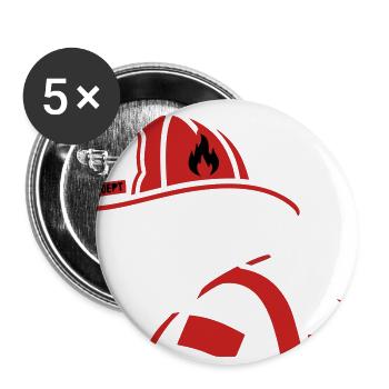 Graphique du profil du chien de sauvetage - Lot de 5 grands badges (2,2 po) - blanc - Devant
