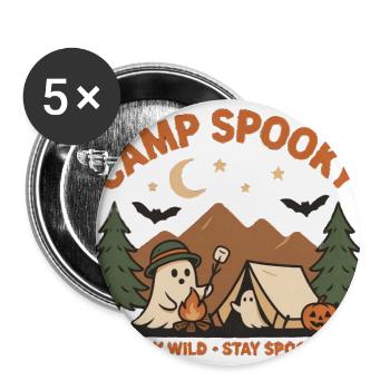 Camp Spooky – Stay Wild Stay Spooky Halloween - Buttons large 2.2'' (5-pack) - white
