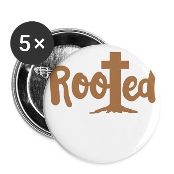 Christian Faith Religious - Buttons large 2.2'' (5-pack) - white