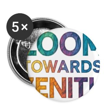 Zoom Towards Zenith - Buttons large 2.2'' (5-pack) - white