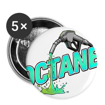 Octane Neon Fuel Splash - Buttons large 2.2'' (5-pack) - white