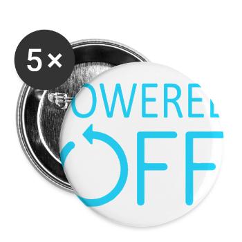POWERED OFF Turned off and in sleep mode - Buttons large 2.2'' (5-pack) - white