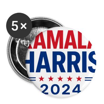 Kamala Harris 2024 Campaign Logo - Buttons large 2.2'' (5-pack) - white