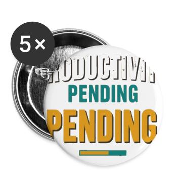 Productivity Pending - Buttons large 2.2'' (5-pack) - white