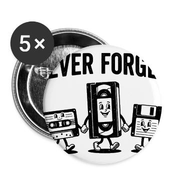 Audio Night: Speaker Trio - Buttons large 2.2'' (5-pack) - white
