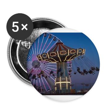 Wildwood NJ – Wave Swing Ride - Buttons large 2.2'' (5-pack) - white
