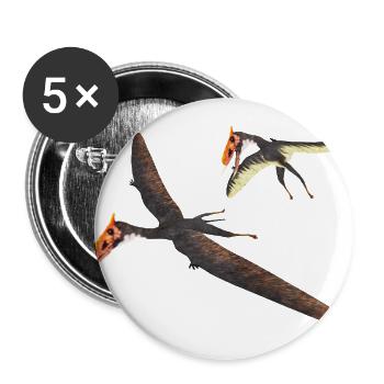 Dsungaripterus – Crest-Jawed Pterosaur - Buttons large 2.2'' (5-pack) - white