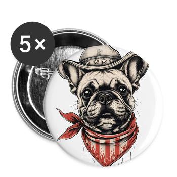 French Bulldog Mom – Cute Dog Lover Gift - Buttons large 2.2'' (5-pack) - white