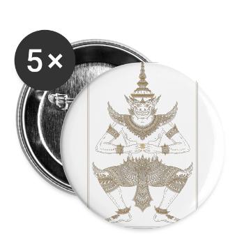 Golden Dancer Guardian - Buttons large 2.2'' (5-pack) - white
