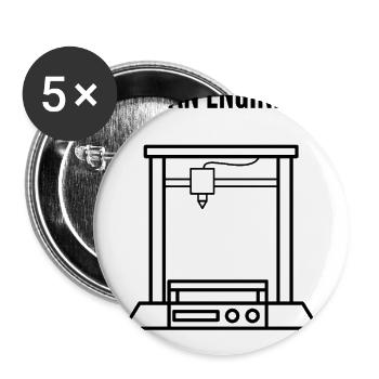 Awaiting design brief - Buttons large 2.2'' (5-pack) - white