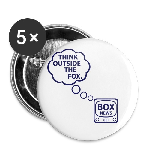 Think Outside the Fox - Buttons large 2.2'' (5-pack)