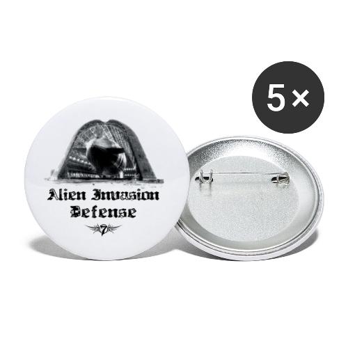 Alien Invasion Defender 5 - Buttons large 2.2'' (5-pack)