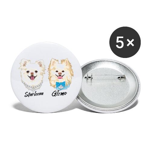 Starleena and Gizmo - Buttons large 2.2'' (5-pack)