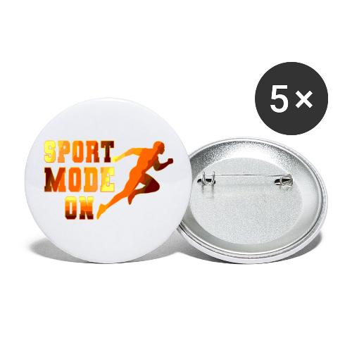 Sport Mode On - Buttons large 2.2'' (5-pack)