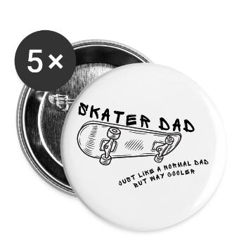 Skater Dad Design for a Skater Father - Buttons large 2.2'' (5-pack) - white