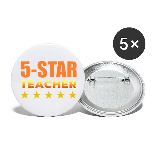 Five-Star Teacher - Buttons large 2.2'' (5-pack)
