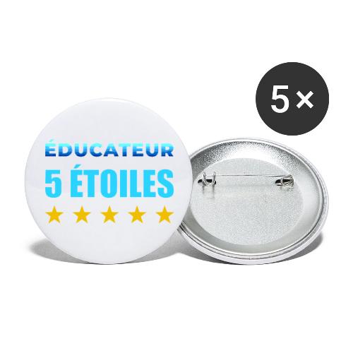 Éducateur 5 Étoiles - Buttons large 2.2'' (5-pack)
