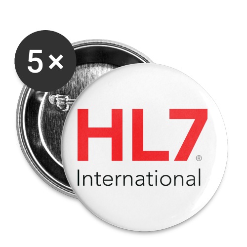 HL7 International - Buttons large 2.2'' (5-pack)