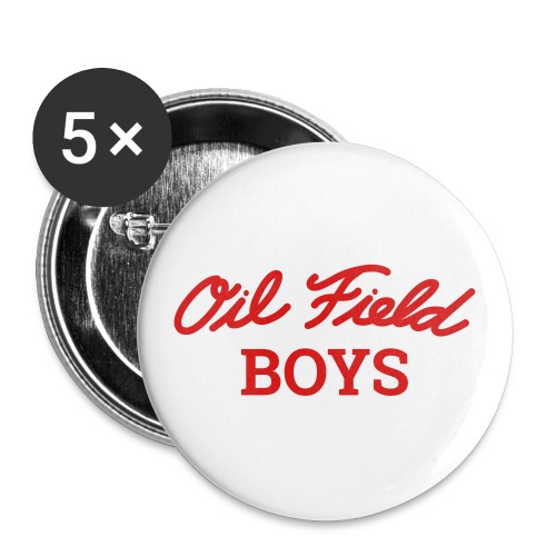 Oil Field Boys Red - Buttons large 2.2'' (5-pack)