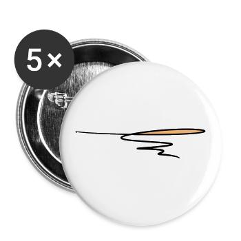 Decorative line. Text decoration. Pen underline. - Buttons large 2.2'' (5-pack) - white