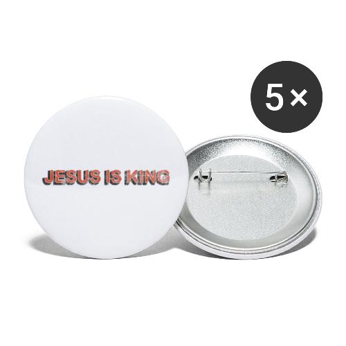 JESUS IS KING - Buttons large 2.2'' (5-pack)